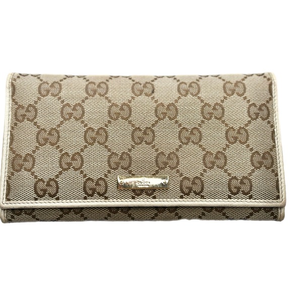 Gucci Handbags - Gucci GG Monogram Metal Bar Continental Flap Wallet